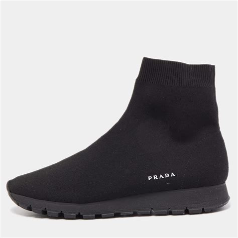 prada sock runner|Prada downtown sneakers.